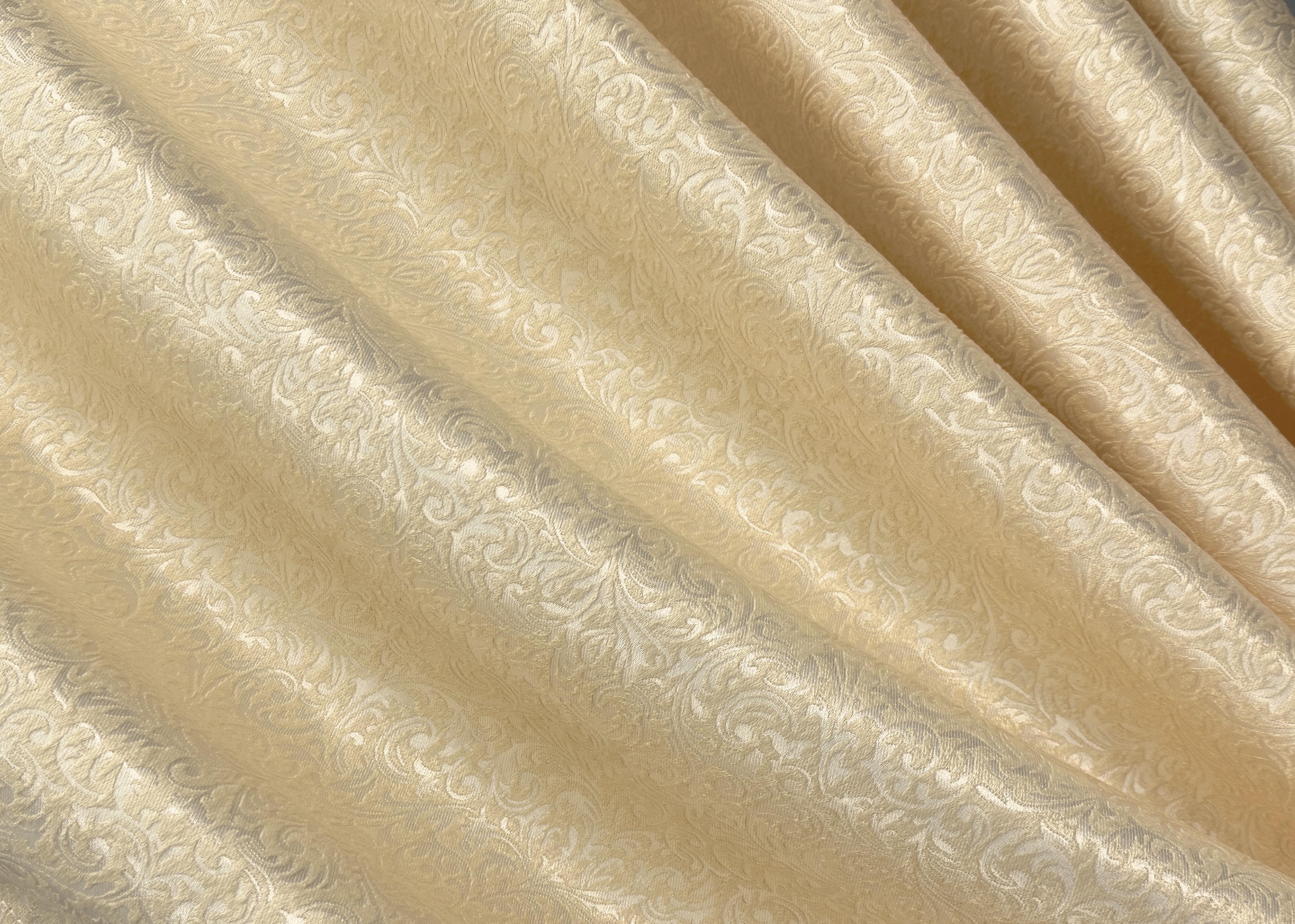 Комплект штор VR-Textil № 1727ш жаккард 150х285 см 2 шт. Кремовый (33-0649) - фото 6 Комплект штор VR-Textil № 1727ш жаккард 150х285 см 2 шт. Кремовый (33-0649) - фото 6