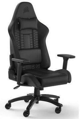 Крісло комп'ютерне для геймера Corsair TC100 Relaxed Leatherette Black (CF-9010050-WW) Крісло комп'ютерне для геймера Corsair TC100 Relaxed Leatherette Black (CF-9010050-WW)