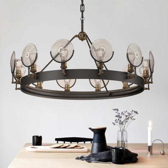 Люстра Industrial Bar 12p D100 Gold/Black (033056)