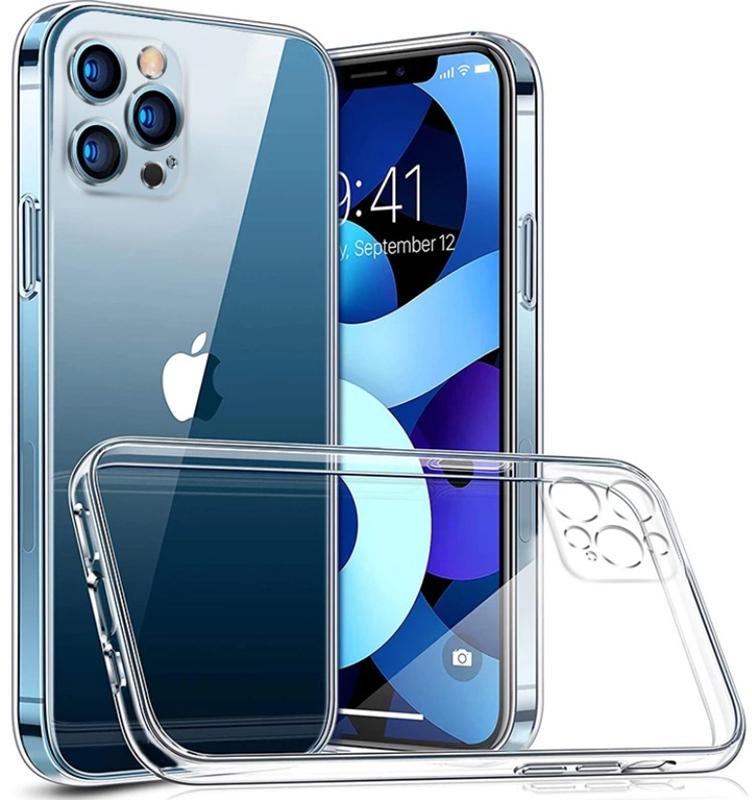 Прозрачный Чехол MultiCam iPhone 12 Pro Max (ультратонкий силиконовый) (23217)