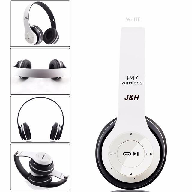 Наушники беспроводные накладные P47 4.1+EDR Wireless headphones bluetooth Белый (882059925) - фото 2 Наушники беспроводные накладные P47 4.1+EDR Wireless headphones bluetooth Белый (882059925) - фото 2