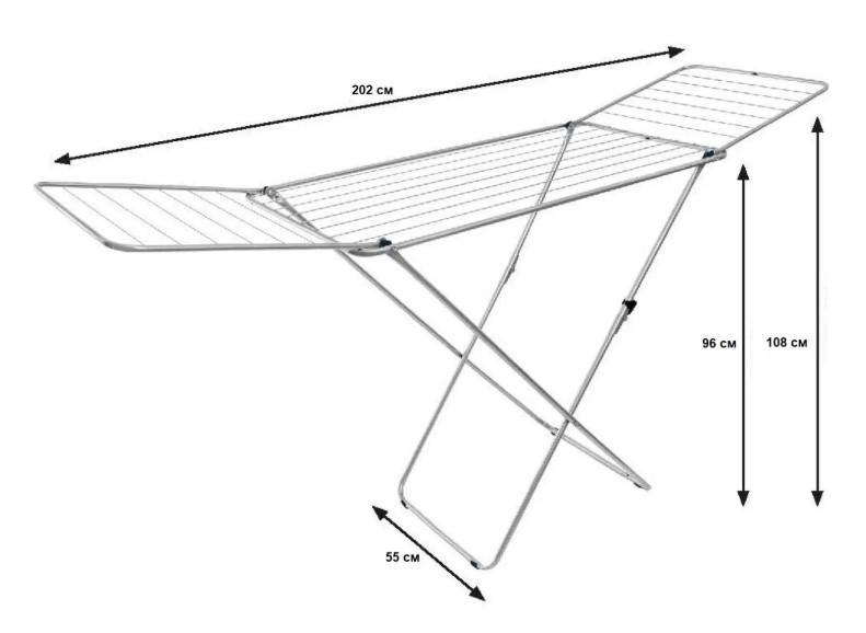 Сушилка для белья напольная Casa Si Pisa 20 м Grey (CS92124C06) - фото 3