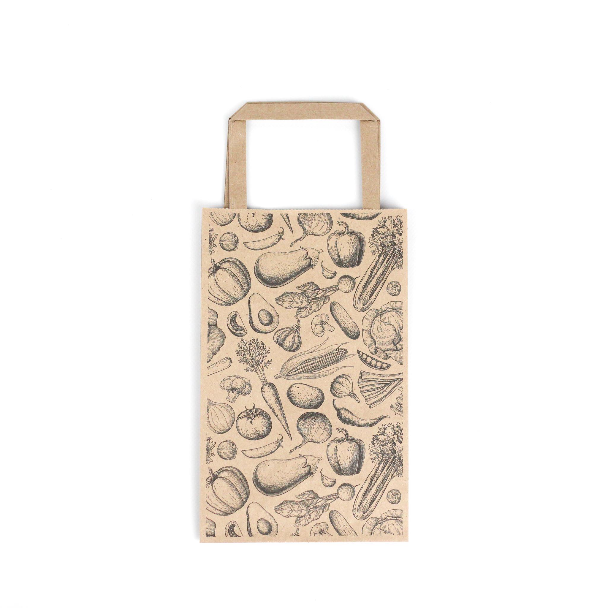 Пакет подарунковий з принтом Продукти 150х90х240 мм 20 шт. Коричневий - фото 2 Пакет подарунковий з принтом Продукти 150х90х240 мм 20 шт. Коричневий - фото 2