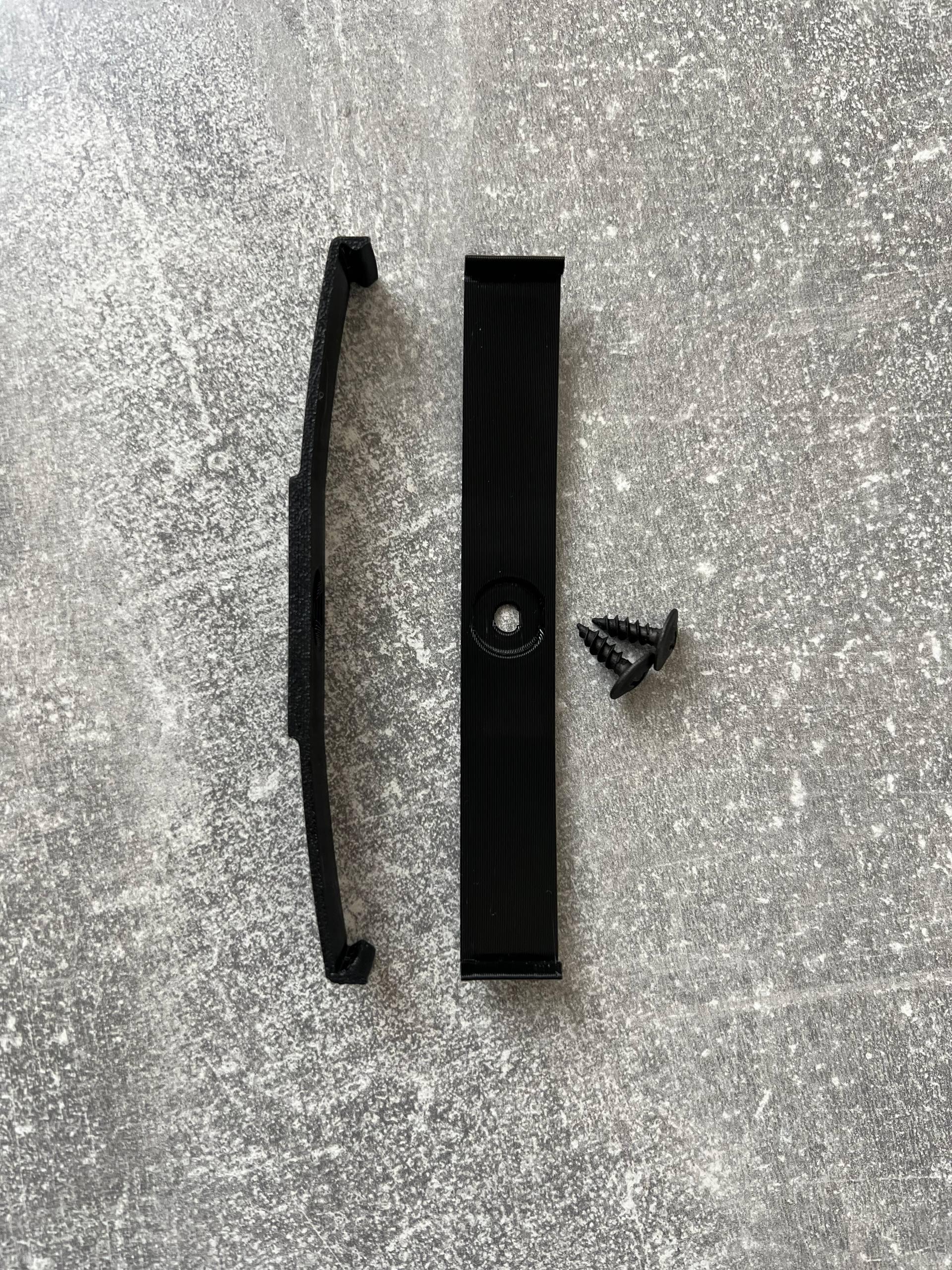 Крепления безрамочные Bezramkavto для 1 номерного знака Черный