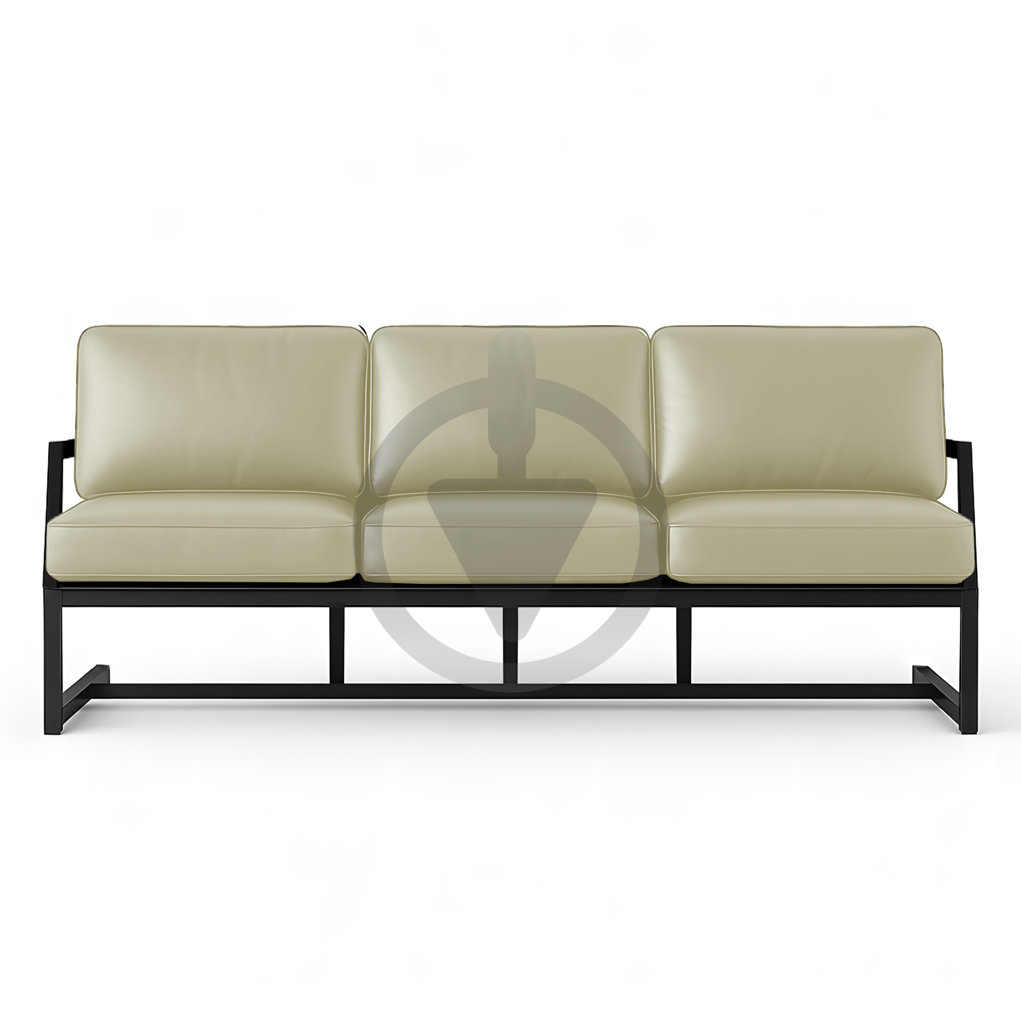 Диван металевий AVVS Атлас з підлокотниками лофт екошкіра 246 см Бежевий - фото 2 Диван металевий AVVS Атлас з підлокотниками лофт екошкіра 246 см Бежевий - фото 2