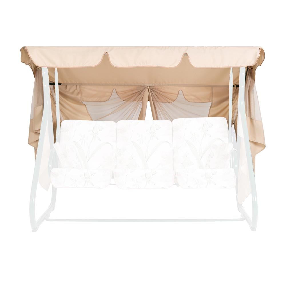 Тент с москитной сеткой на садовые качели Фемели/Вилла Светло-бежевый (27196064) Тент с москитной сеткой на садовые качели Фемели/Вилла Светло-бежевый (27196064)