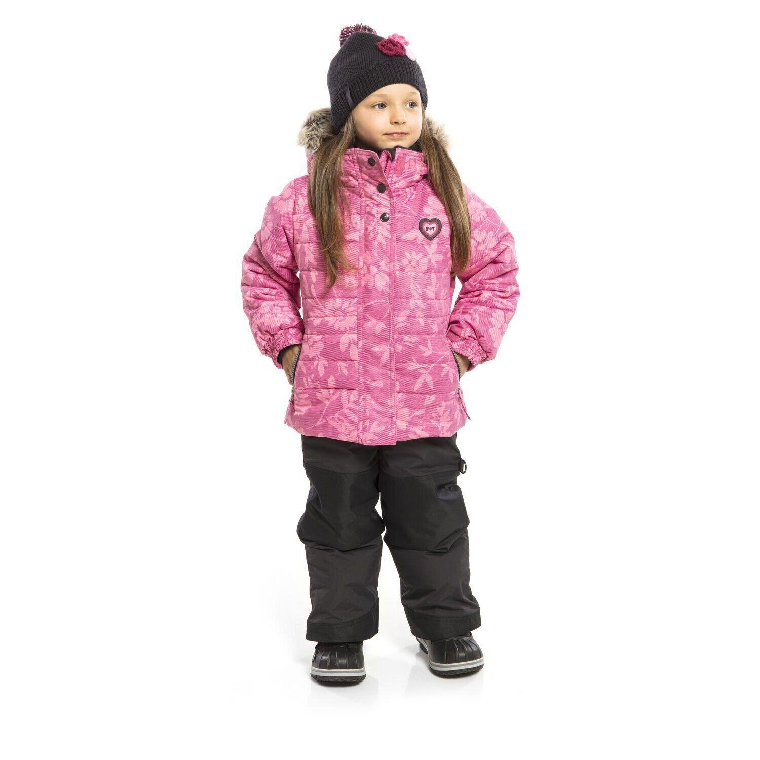 Детский зимний комплект для девочки Peluche&Tartine F19M50EF 108-116 см Лилово-розовый (F19M50EF-Royalberry_Deepgray-5) - фото 3 Детский зимний комплект для девочки Peluche&Tartine F19M50EF 108-116 см Лилово-розовый (F19M50EF-Royalberry_Deepgray-5) - фото 3