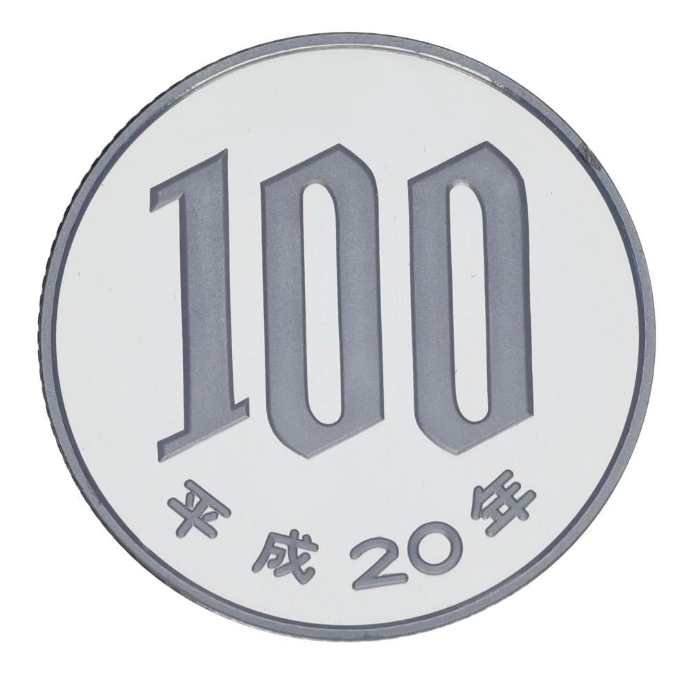 Коллекционная монета Япония 100 иен 2008 Proof (М24725)