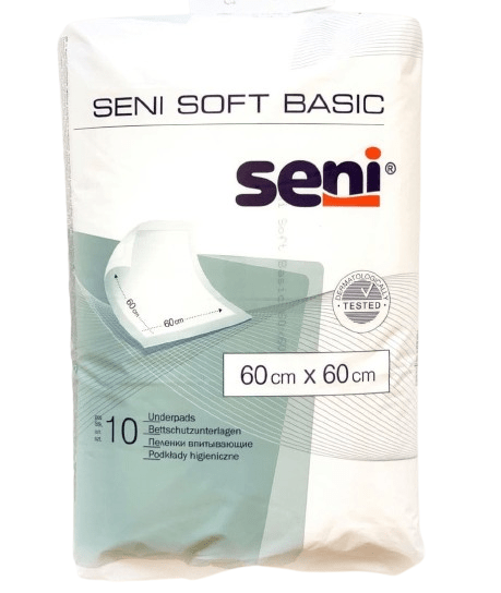 Пелюшки одноразові Seni Soft Basic 60x60 см 10 шт. (68)