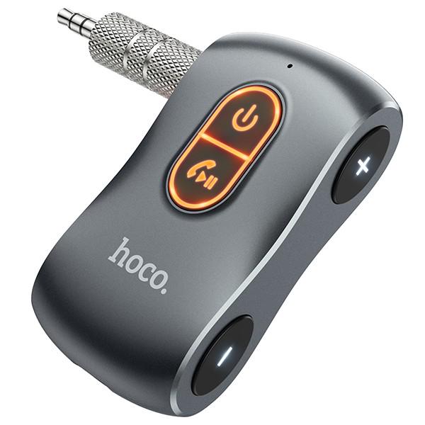 Ресивер Hoco E73 Bluetooth AUX в машину Silver - фото 2