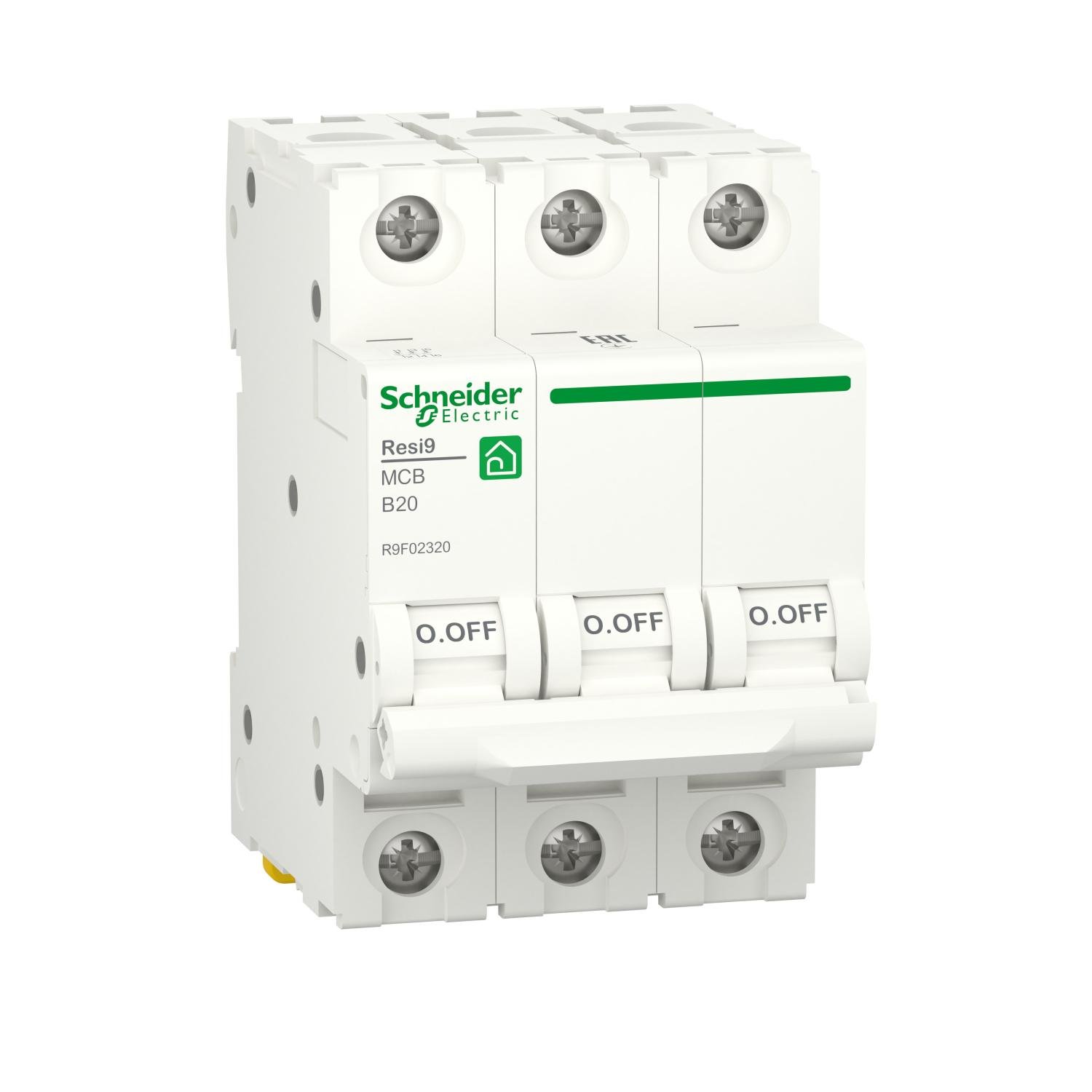 Автоматический выключатель Schneider Electric RESI920 A 3P кривая B 6 kA (R9F02320)