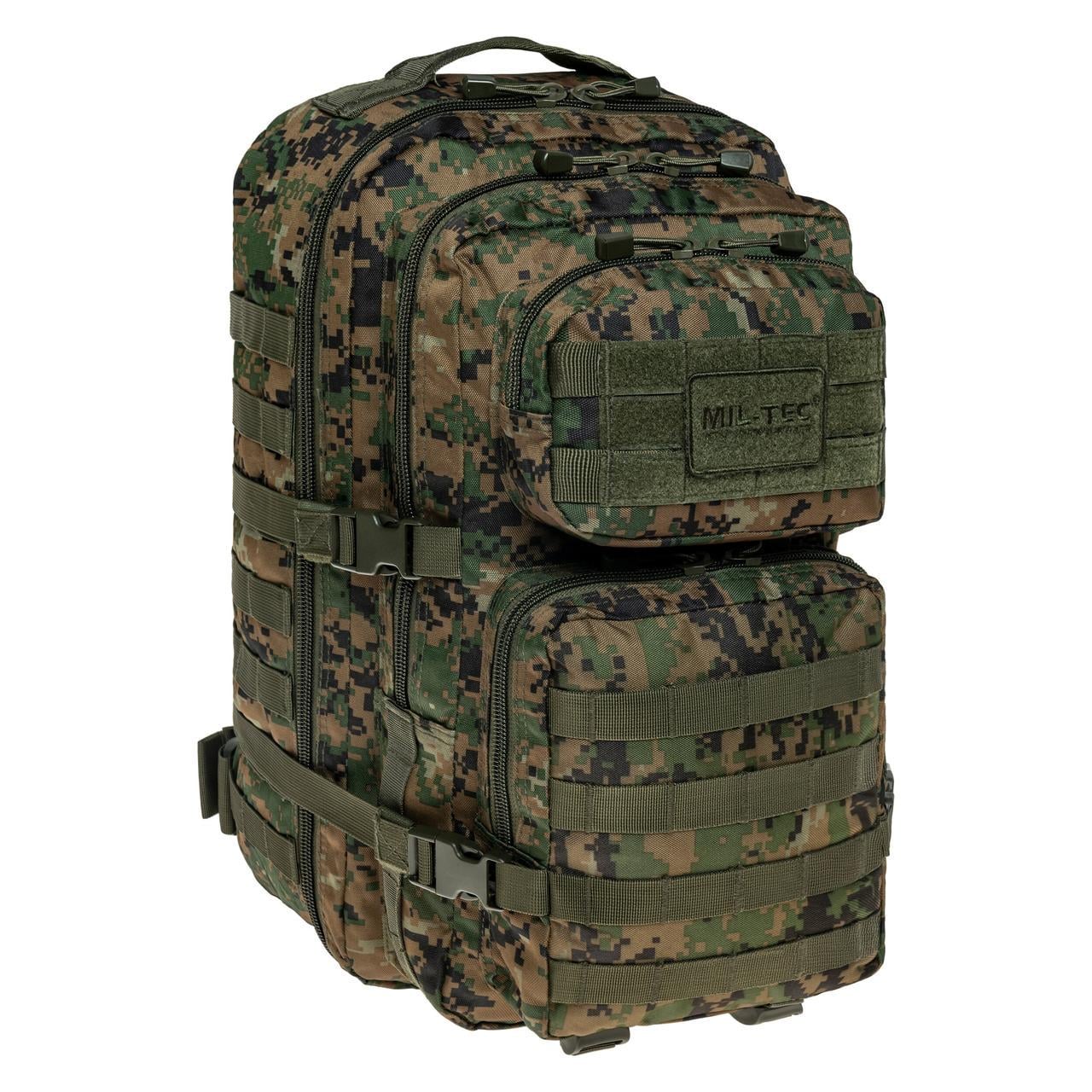 Тактичний рюкзак Mil-Tec Assault Pack Digital Woodland 52x29x30 см 40 л (9503)