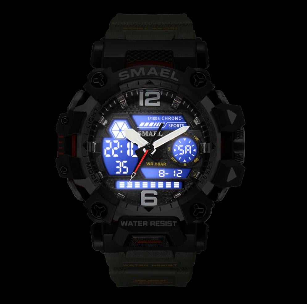 Годинник наручний чоловічий Smael Chrono Blue (1443) - фото 4