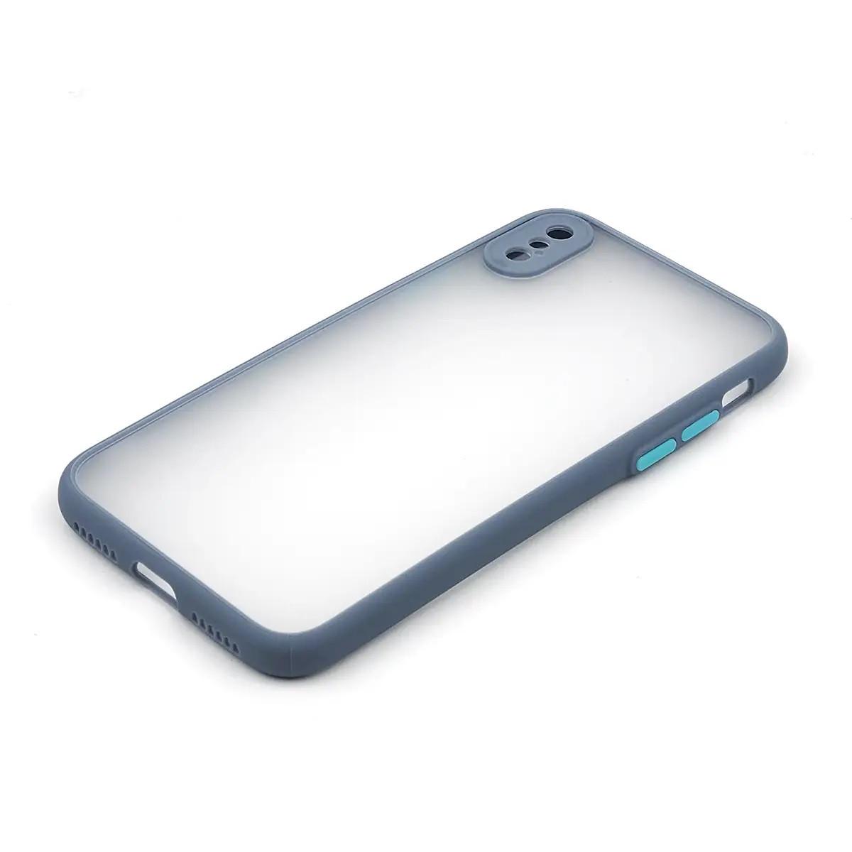Силиконовый Чехол Накладка Avenger Totu Series Separate Camera Для iPhone X/Xs Lavender Grey
