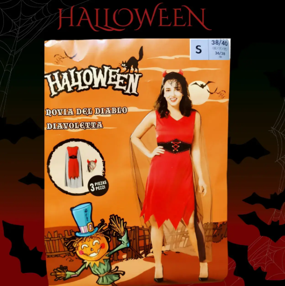 Платье на Хэллоуин Невеста Дьявола женское S Красно-черный (521993) - фото 3 Платье на Хэллоуин Невеста Дьявола женское S Красно-черный (521993) - фото 3