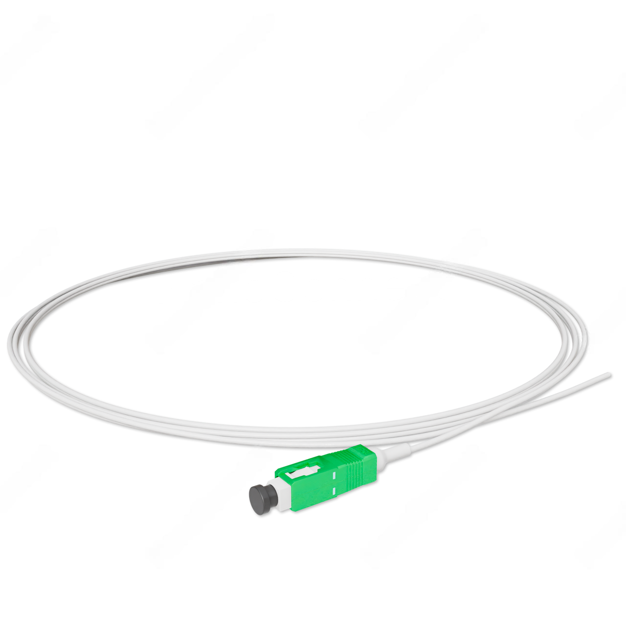 Пигтейл оптический LC/UPC Белый LSZH Singlemode G.652.D SM Simplex 0,9 мм 1,5 м (2563285721)