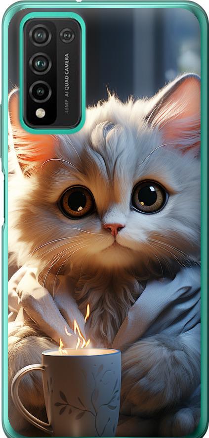 Чехол на Huawei Honor 10X Lite White cat (5646u-2198-42517)