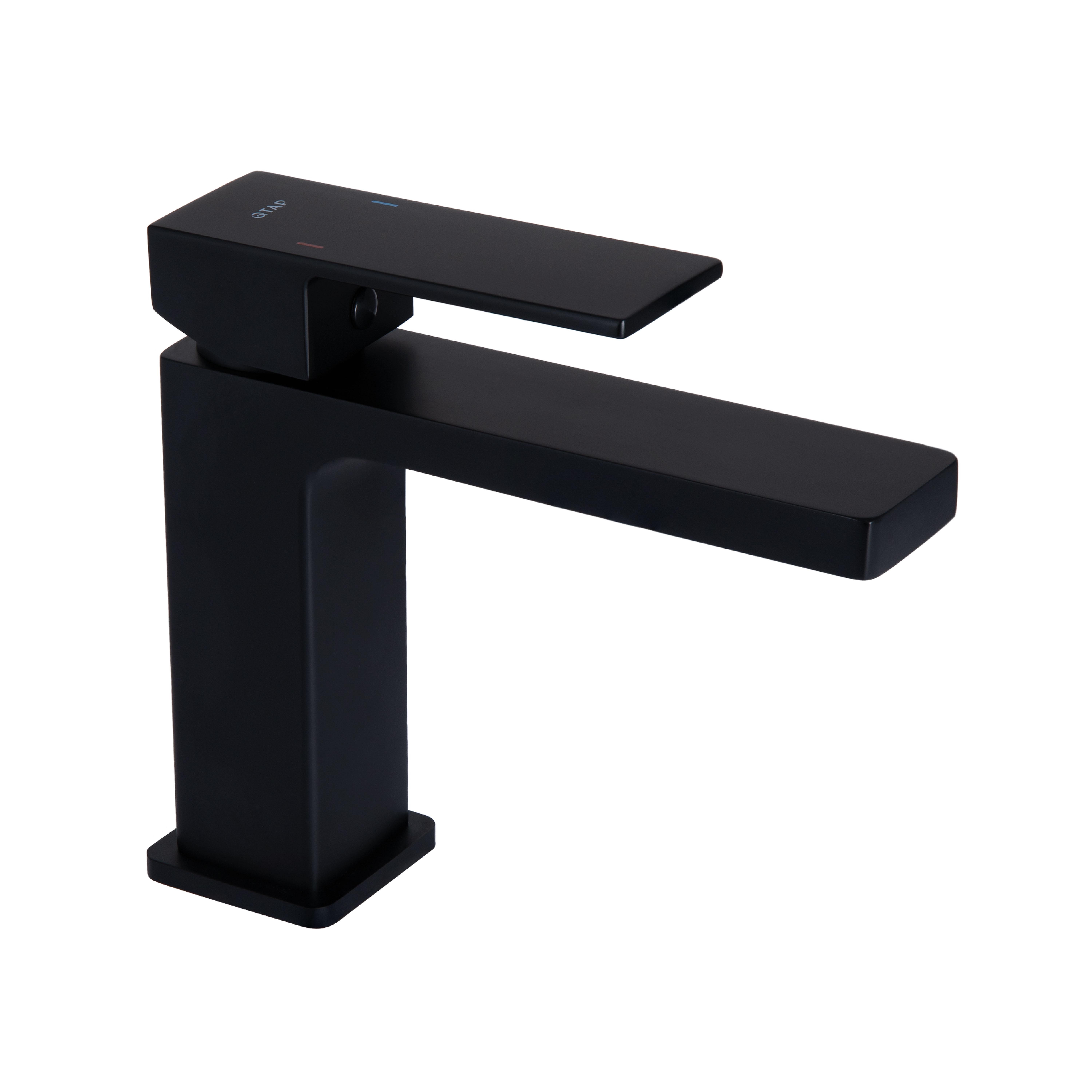 Смеситель для раковины Qtap Gemini QTGEM270BLM45674 Black Matt (SD00051798)