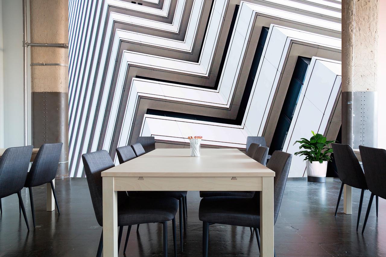 Фотообои флизелиновые абстракция для спальни/зала/кухни Здание под углом