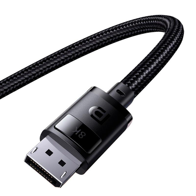 Кабель для передачі відеосигналу Baseus High Definition Series DisplayPort 8K Adapter Cable 1.5м Чорний (B00633706111-01) - фото 4