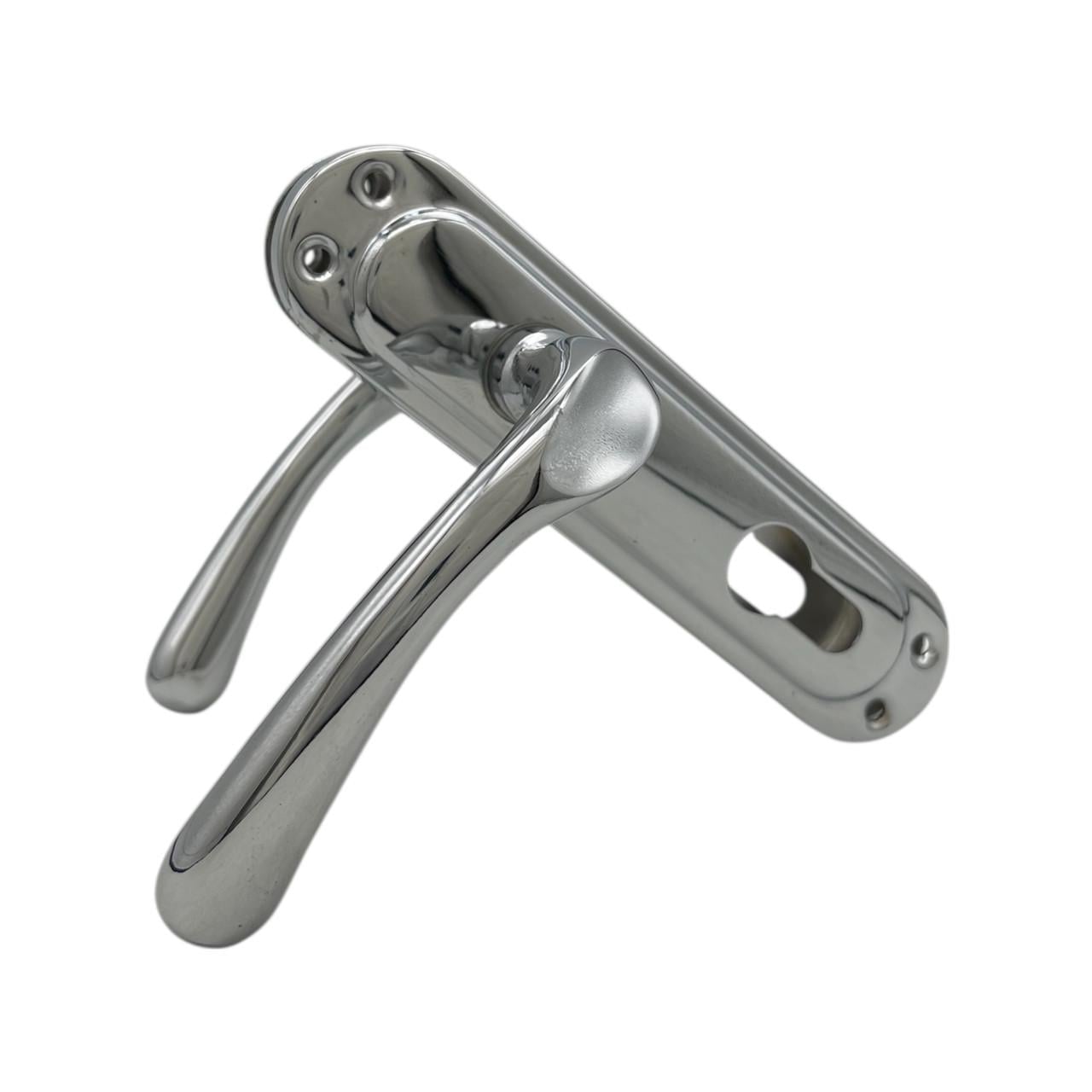 Дверные ручки межкомнатные из цинкового сплава Fuaro Kumru CP У-62 мм (370028)