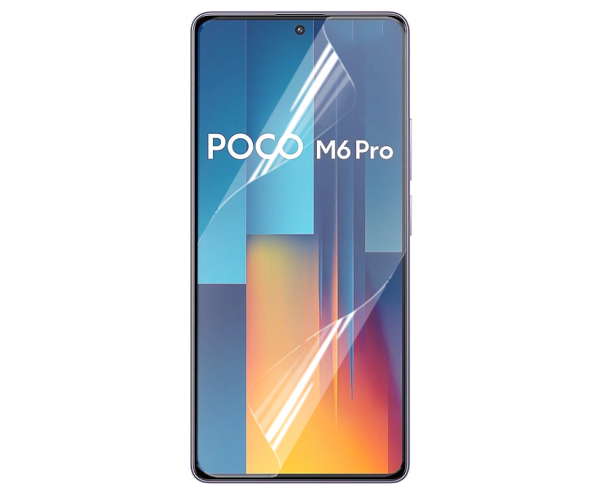 Противоударная гидрогелевая пленка Hydrogel Film для Xiaomi Poco M6 Pro, Transparent
