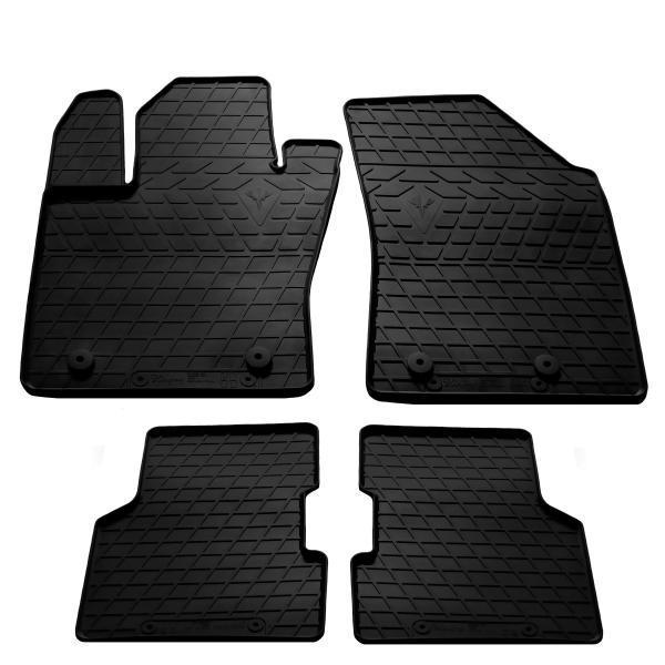 Коврики резиновые Stingray для Jeep Compass ІІ 2016- design 2016 с plastic clips 4 шт. (1046134)