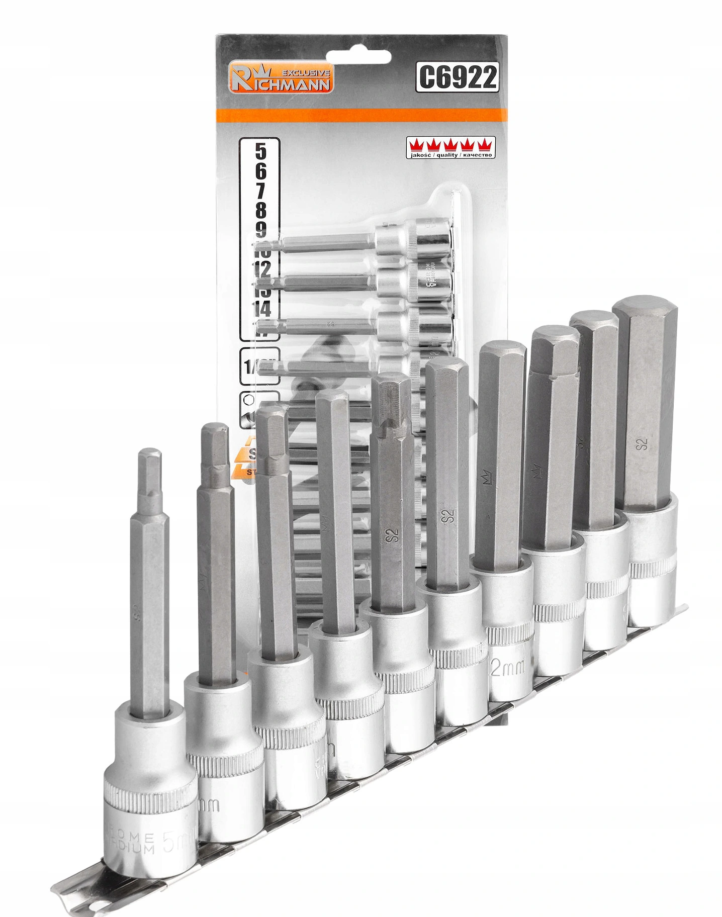 Набор шестигранников Richmann Imbus/HEX 1/2' H5-H17 S2 10 шт. (C6922)