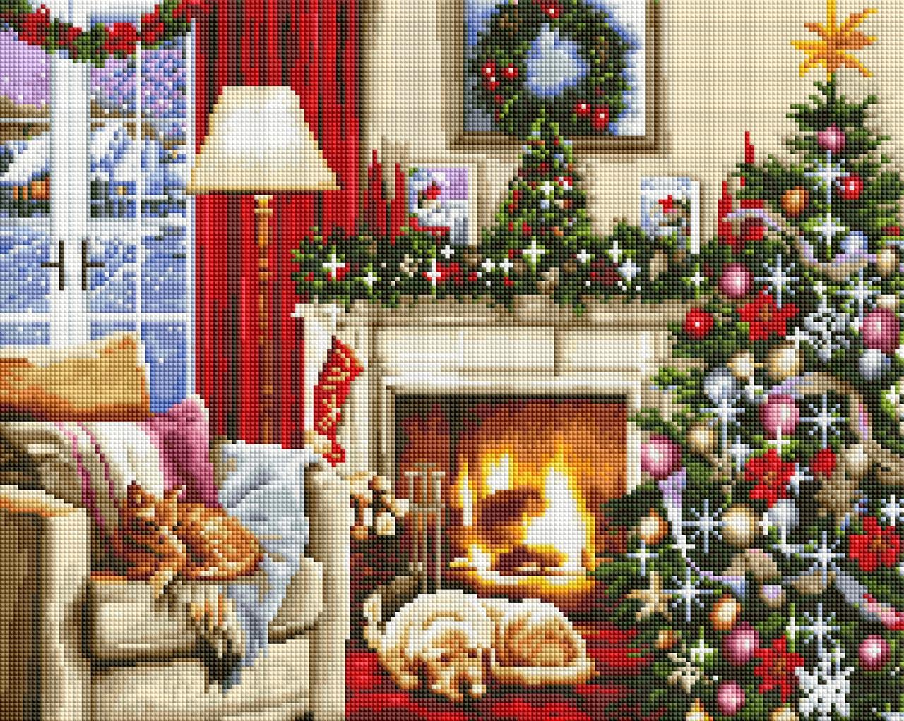 Алмазная мозаика ColorArt Новый год SP121 40x50 см