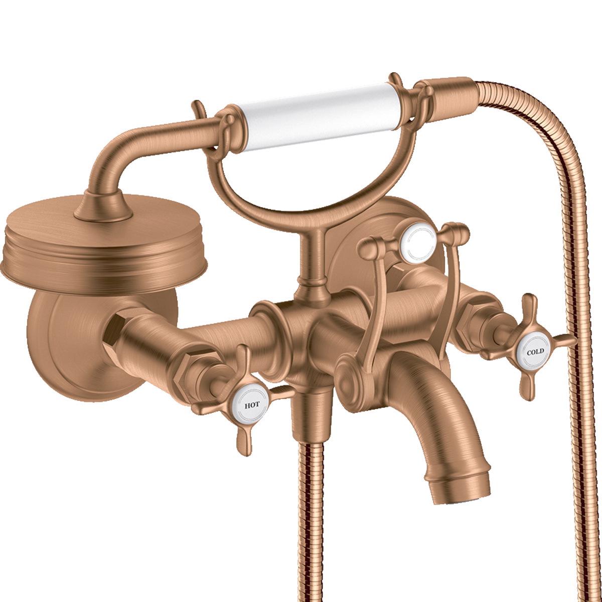 Змішувач для ванної Hansgrohe AXOR Montreux 16540140 двовентильний Бронзовий (141947)