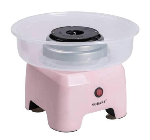 Аппарат для приготовления сладкой ваты Sokany SK-520-P 500 Вт Розовый (SK-520-P)