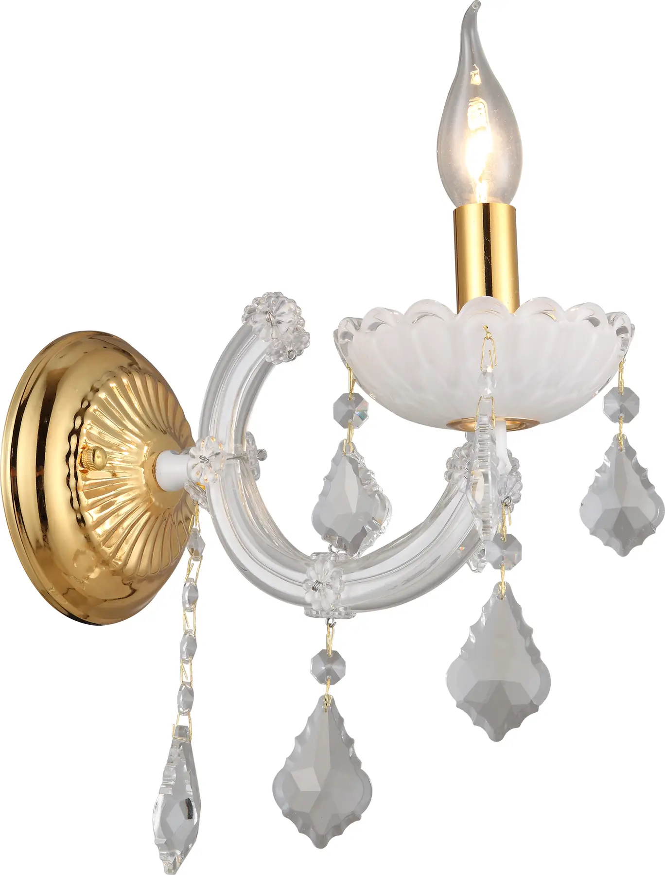 Бра Altalusse INL-1147W-01 E14 1x40 Вт White/Gold (11169516)