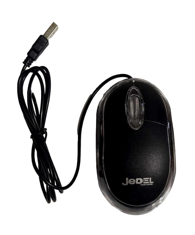 Мишка комп'ютерна Jedel TB220/KB121 Black (000050185)