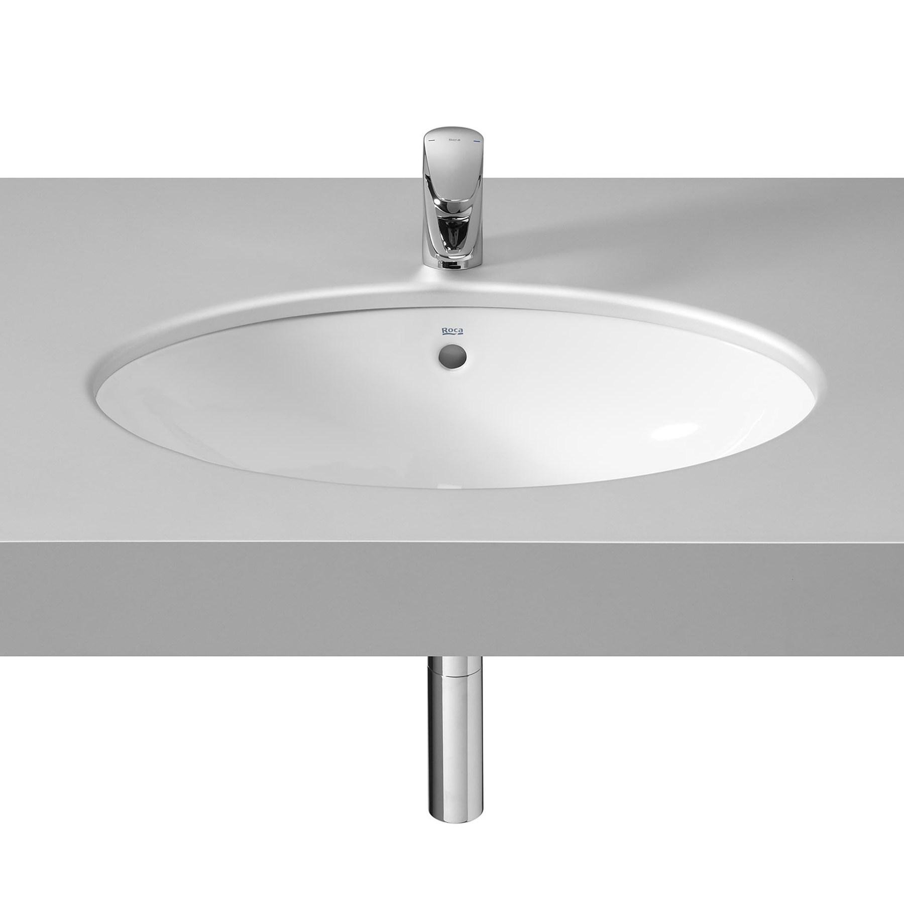 Умивальник врізний ROCA BERNA A32787100C 560x420x180 мм Білий (131507)