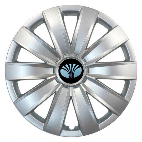 Автомобильные колпаки SKS 421 R16 с логотипом Daewoo 4 шт. Серебристый