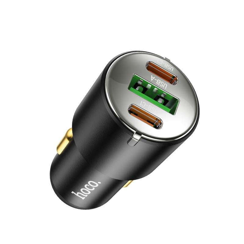 Зарядное устройство автомобильное Hoco NZ6 PD45W 3-port 2C1A car charger Black (6931474765185) - фото 6 Зарядное устройство автомобильное Hoco NZ6 PD45W 3-port 2C1A car charger Black (6931474765185) - фото 6