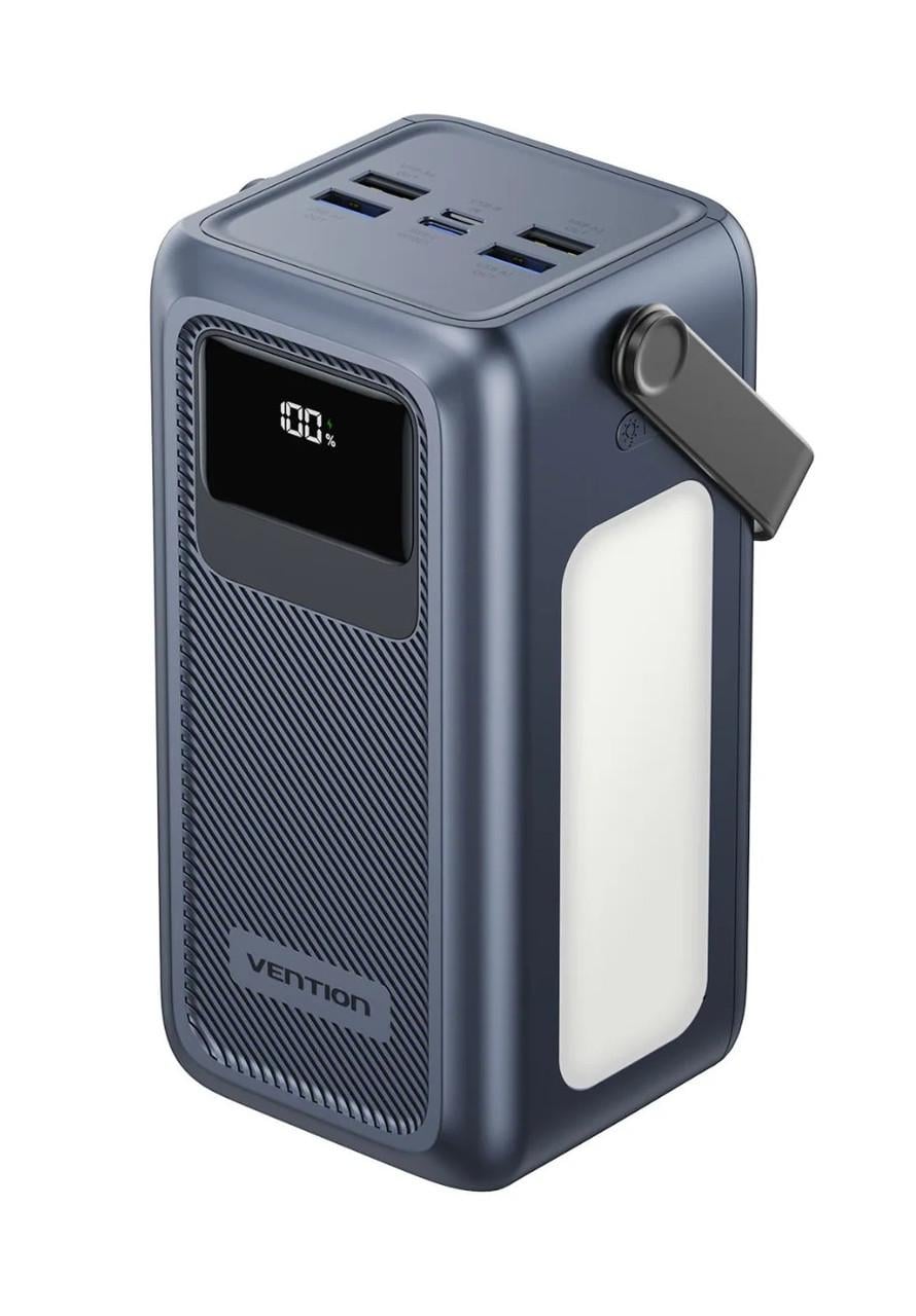 Повербанк Vention 50000 mAh 22,5W со встроенными кабелями и фонарем