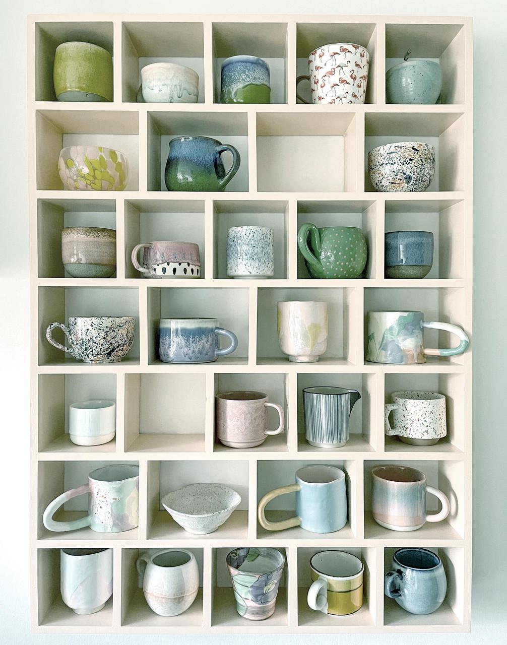 Полка для кружек из дерева Арамус Зефир (СДК-002920)