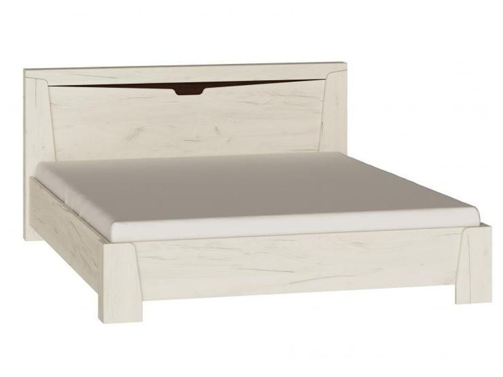 Двуспальная кровать Everest Либерти 1600 160х200 см без матраса Дуб крафт белый/Венге