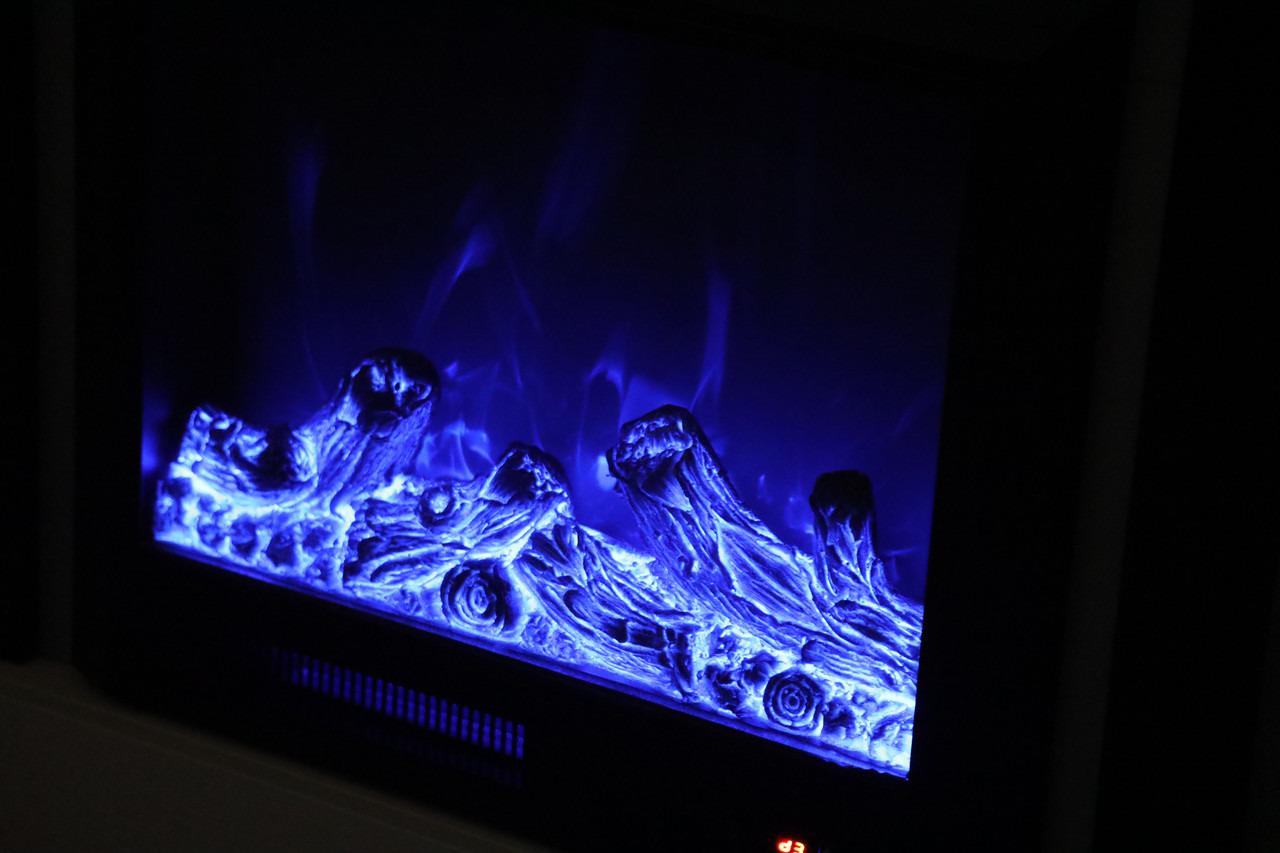 Камін електричний Elizabet Gold Bluetooth звук потріскування дров 1500 Вт (10080126) - фото 11