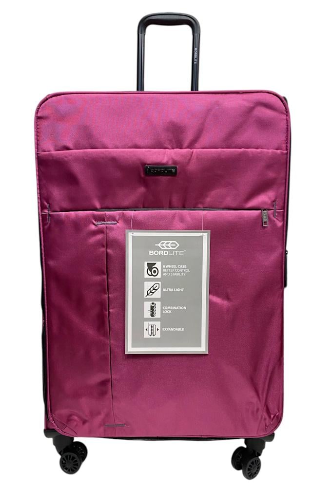 Чемодан большой Bordlite JB20681 полиэстер L Малиновый - фото 7