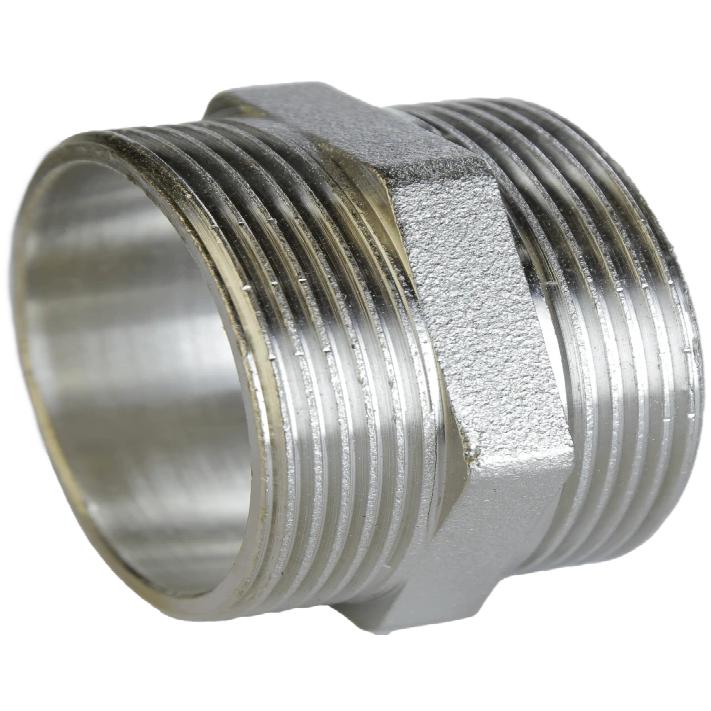 Ниппель VA 000024884 никель наружная-наружная 1" (154022)