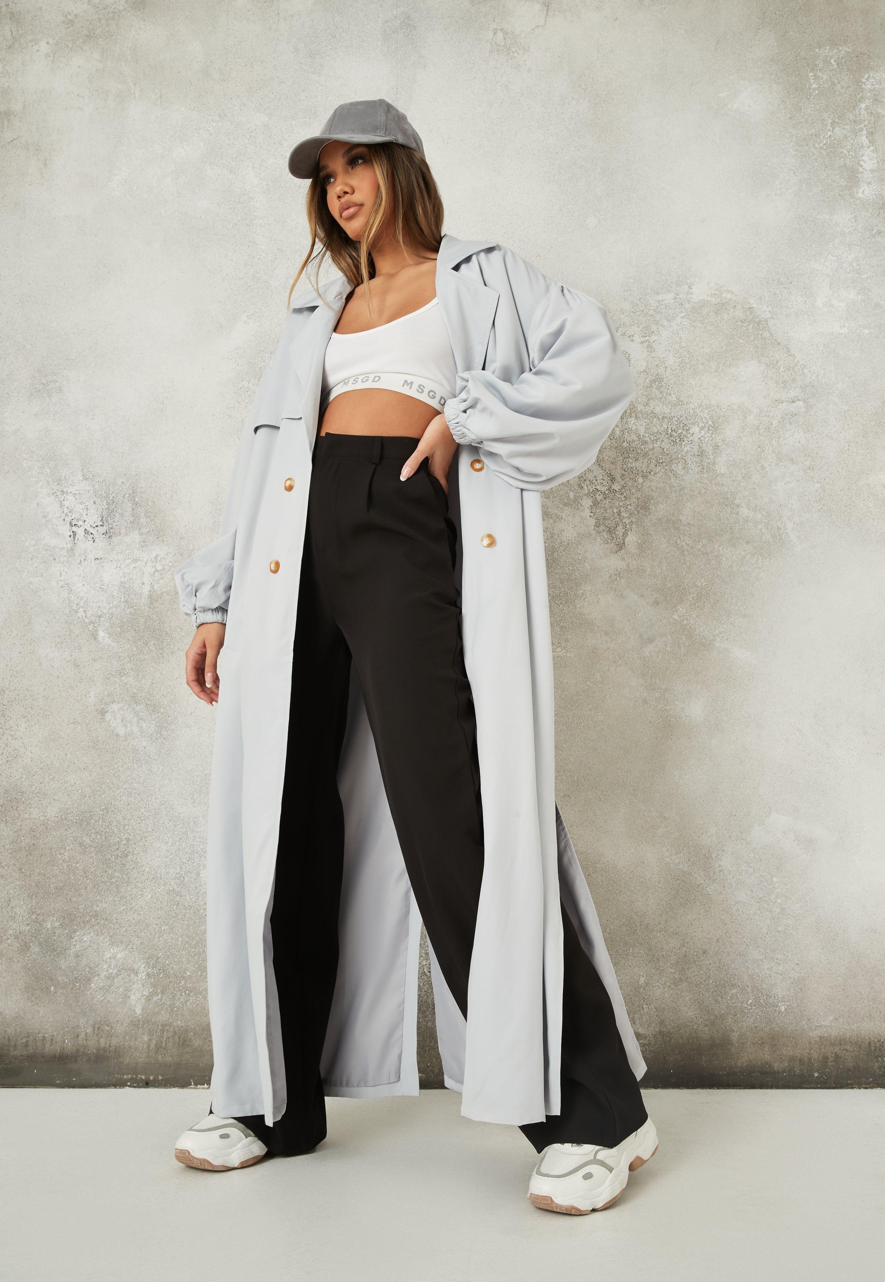 Пальто женское Missguided o1448089 XS Голубой