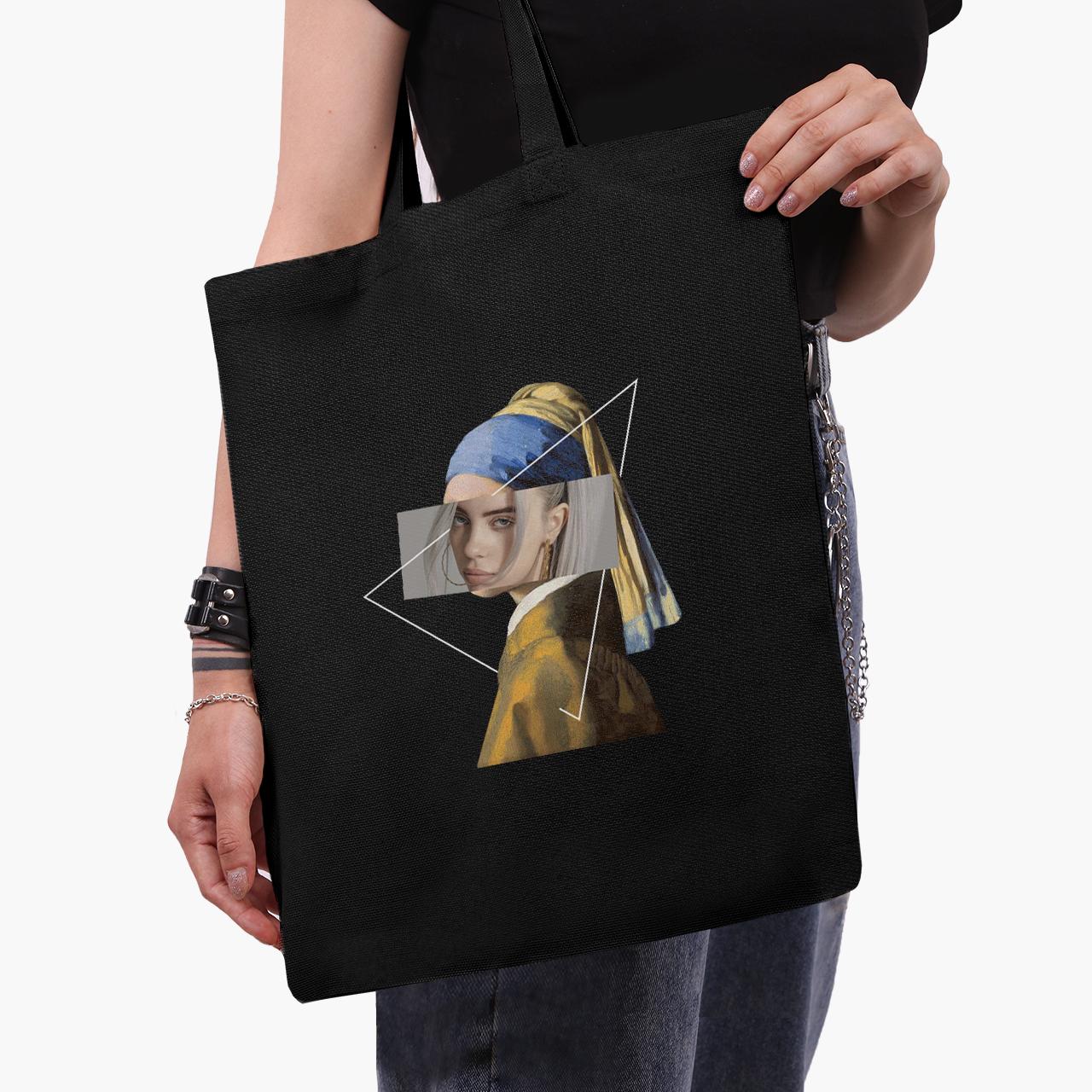 Эко сумка шоппер Billie Eilish Renaissance 41х35 см Черный (9227-1206-BK)