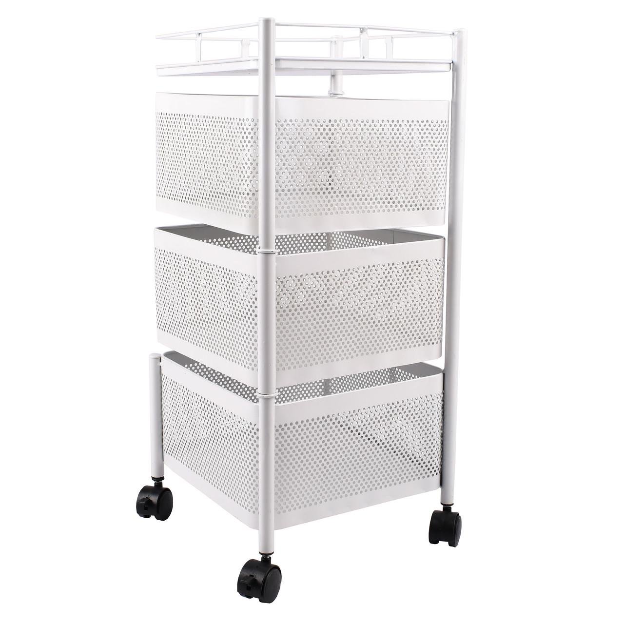 Стійка для зберігання з металевими полицями Supretto розсувна обертова (8362) Стійка для зберігання з металевими полицями Supretto розсувна обертова (8362)