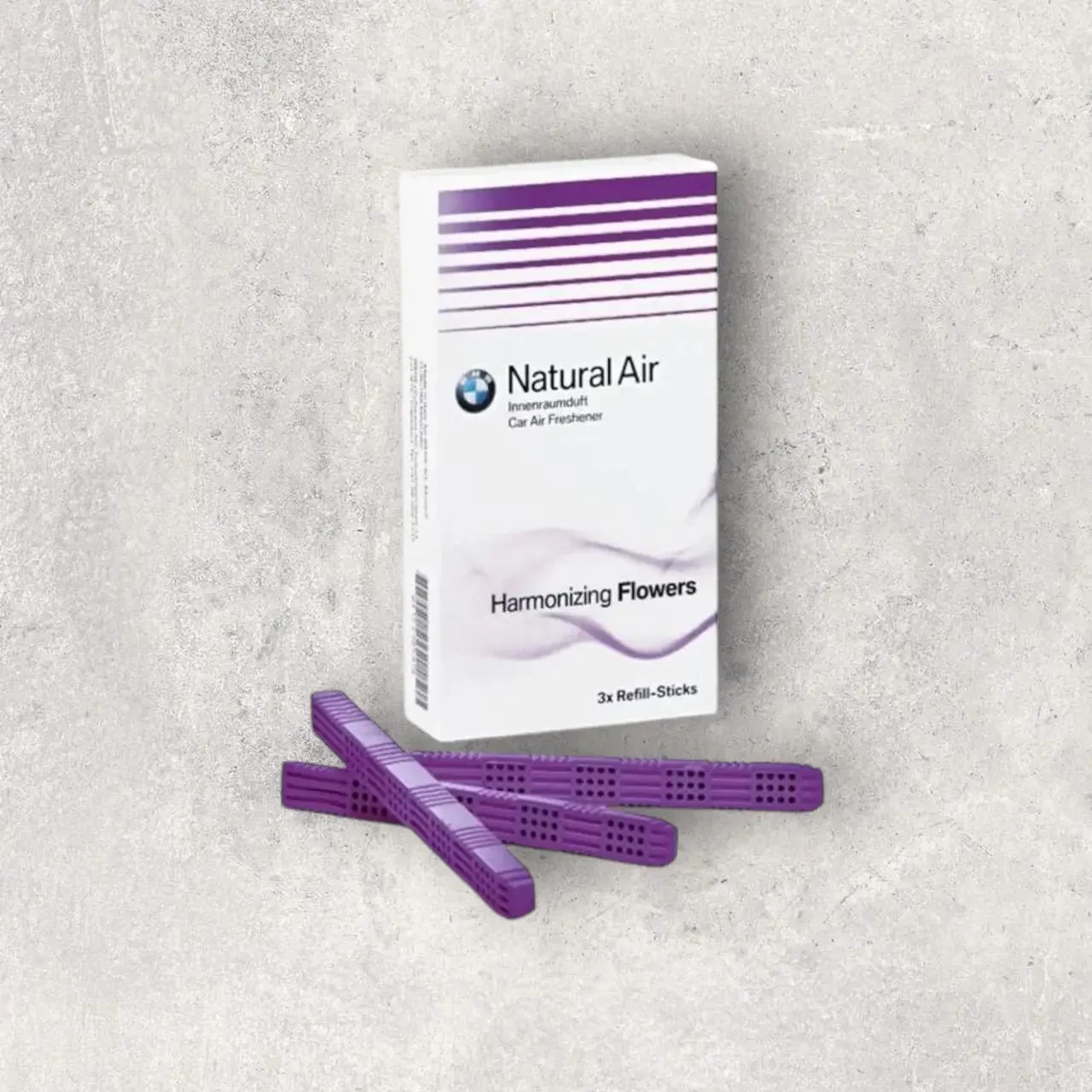 Комплект сменных картриджей BMW Harmonizing Flowers для ароматизатора салона 3 шт. Фиолетовый (27511613)