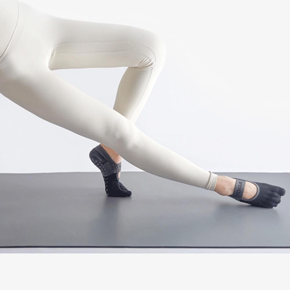 Носки для йоги с отдельными пальчиками универсальный р. 35-40 Черный (IY0035) - фото 6