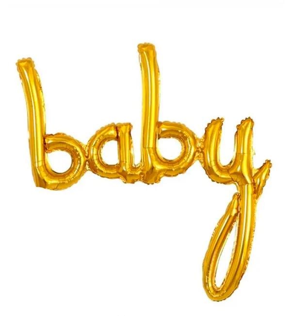 Воздушный шар Baby gold 107 см (135502)