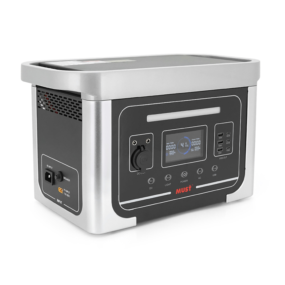 Інвертор Must EM181-1024 LiFePO4 12VDC MPPT з LCD дисплеєм USB 1000W (26498146)