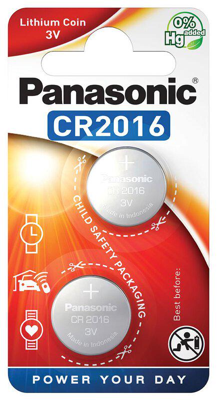 Батарейка литиевая Panasonic Lithium Power CR2016 CR-2016EL/2B 3V блистер 2 шт. (3079)